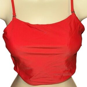 Vibrant Orange Swim Top